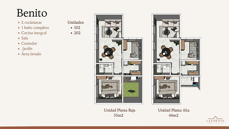 departamentos clemente urban lifestyle - unidad benito