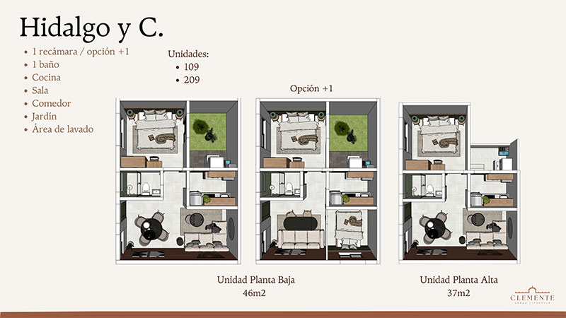 departamentos clemente urban lifestyle - unidad hidalgo