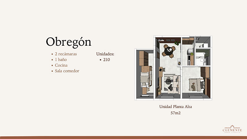 departamentos clemente urban lifestyle - unidad obregón